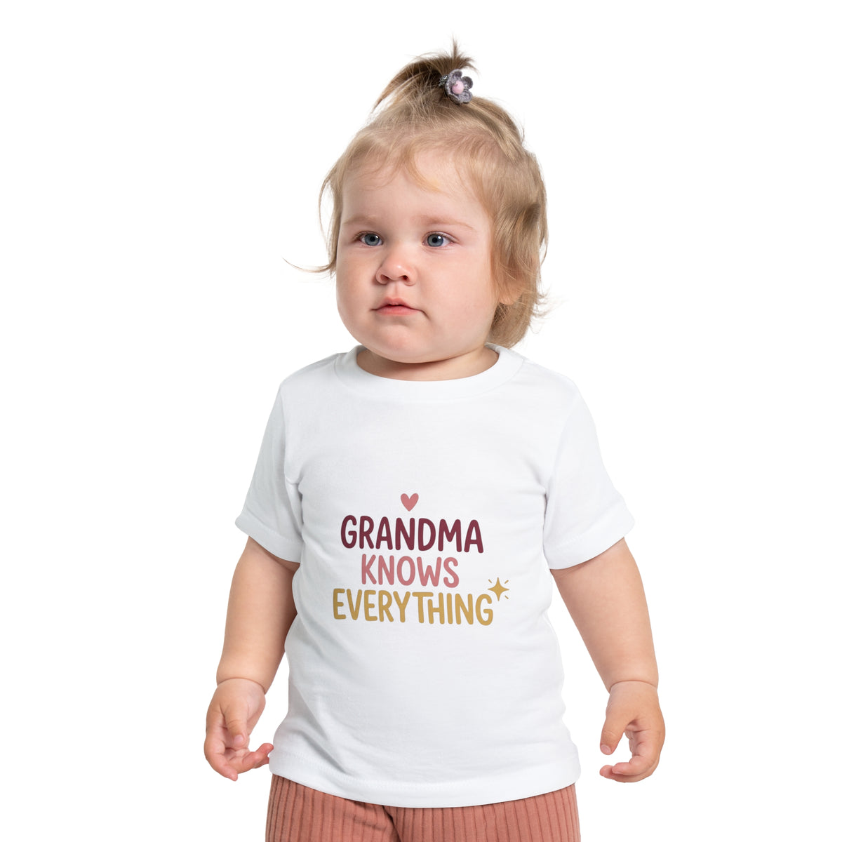 Baby T-Shirt — "Grandma Knows Everything" Cute Infant Tee