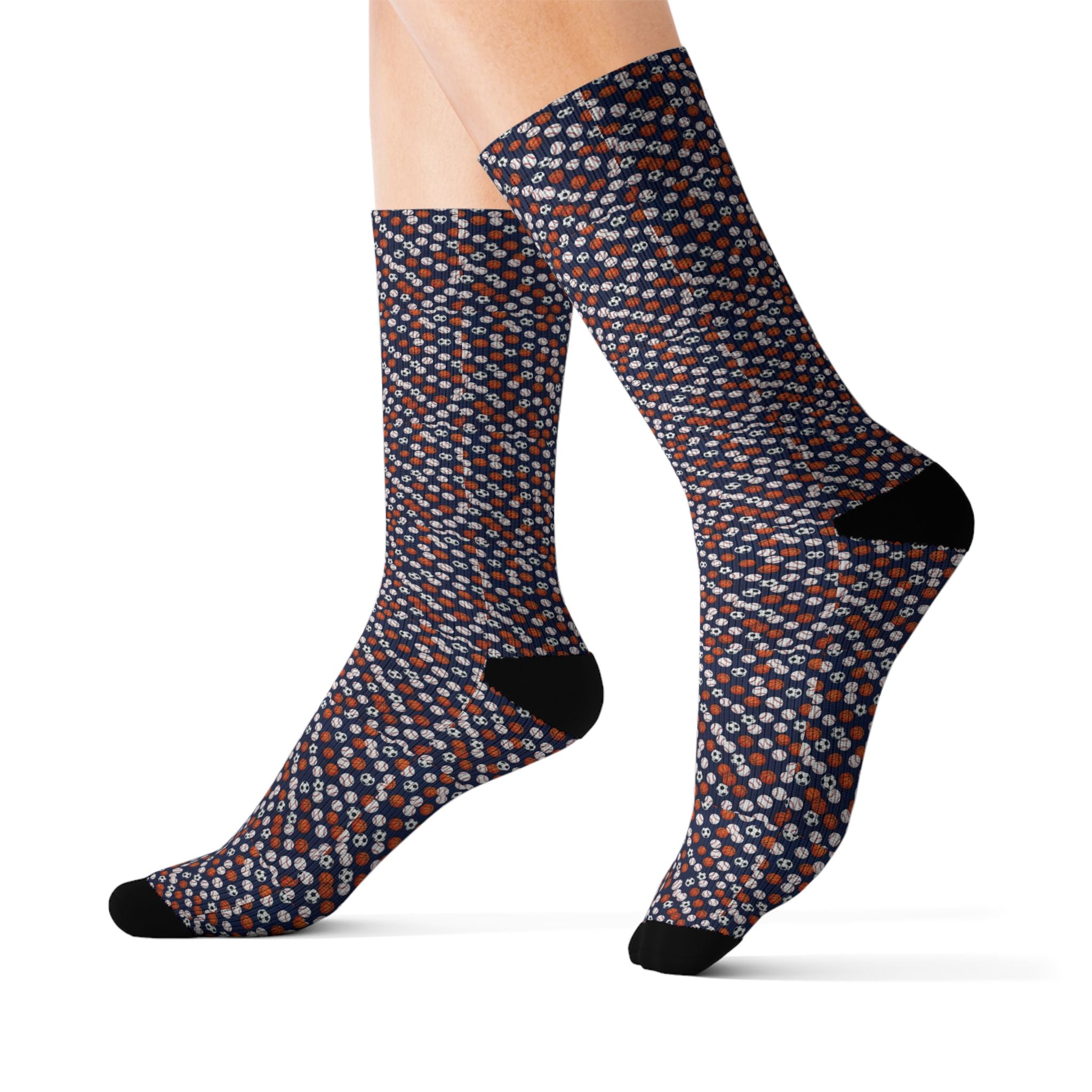 Sports Ball Crew Socks