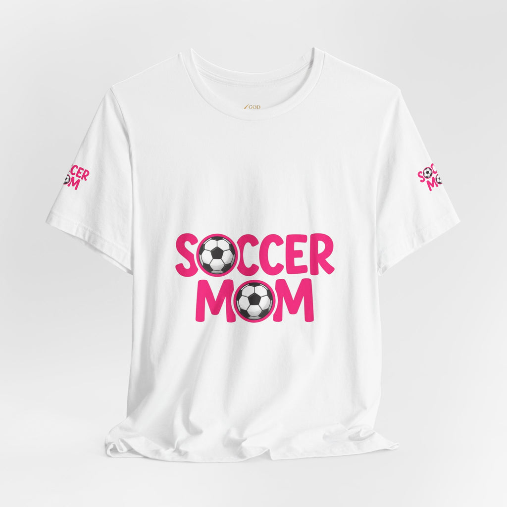 Soccer Mom T-Shirt — Pink Soccer Ball Graphic Tee