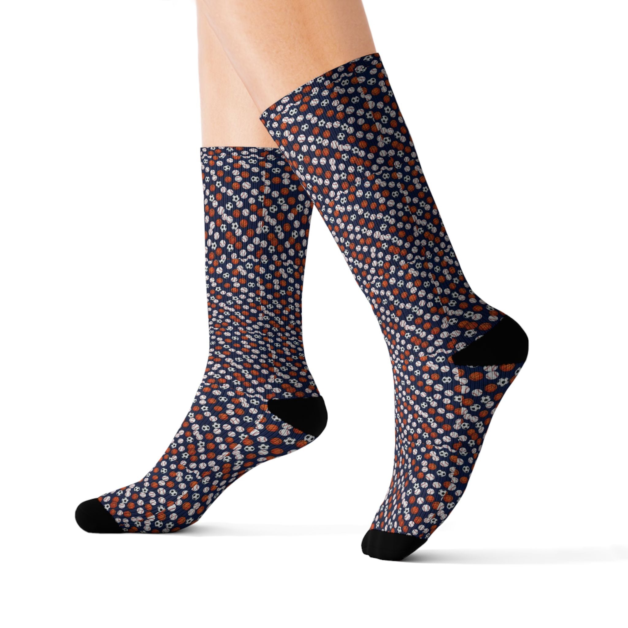 Sports Ball Crew Socks
