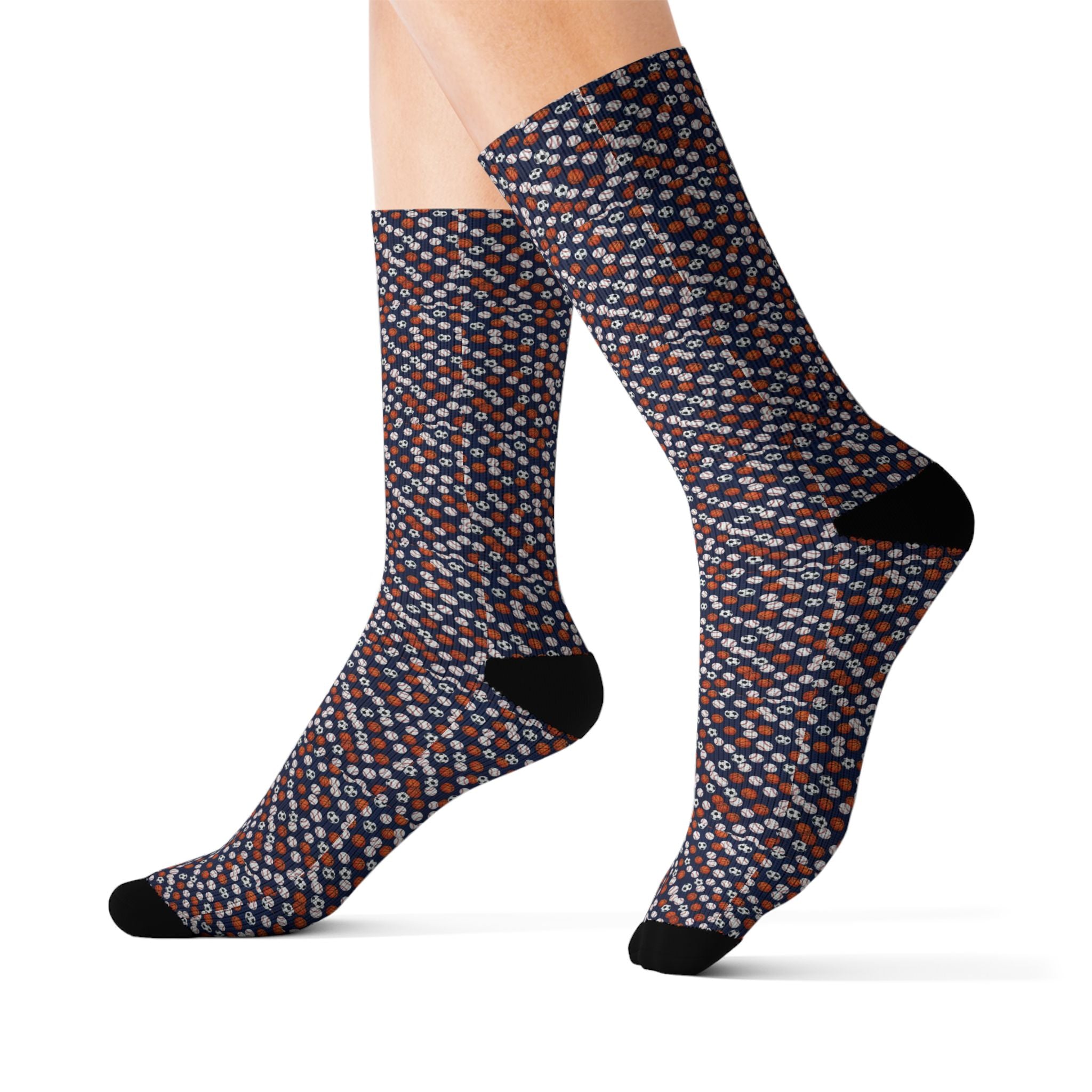 Sports Ball Crew Socks