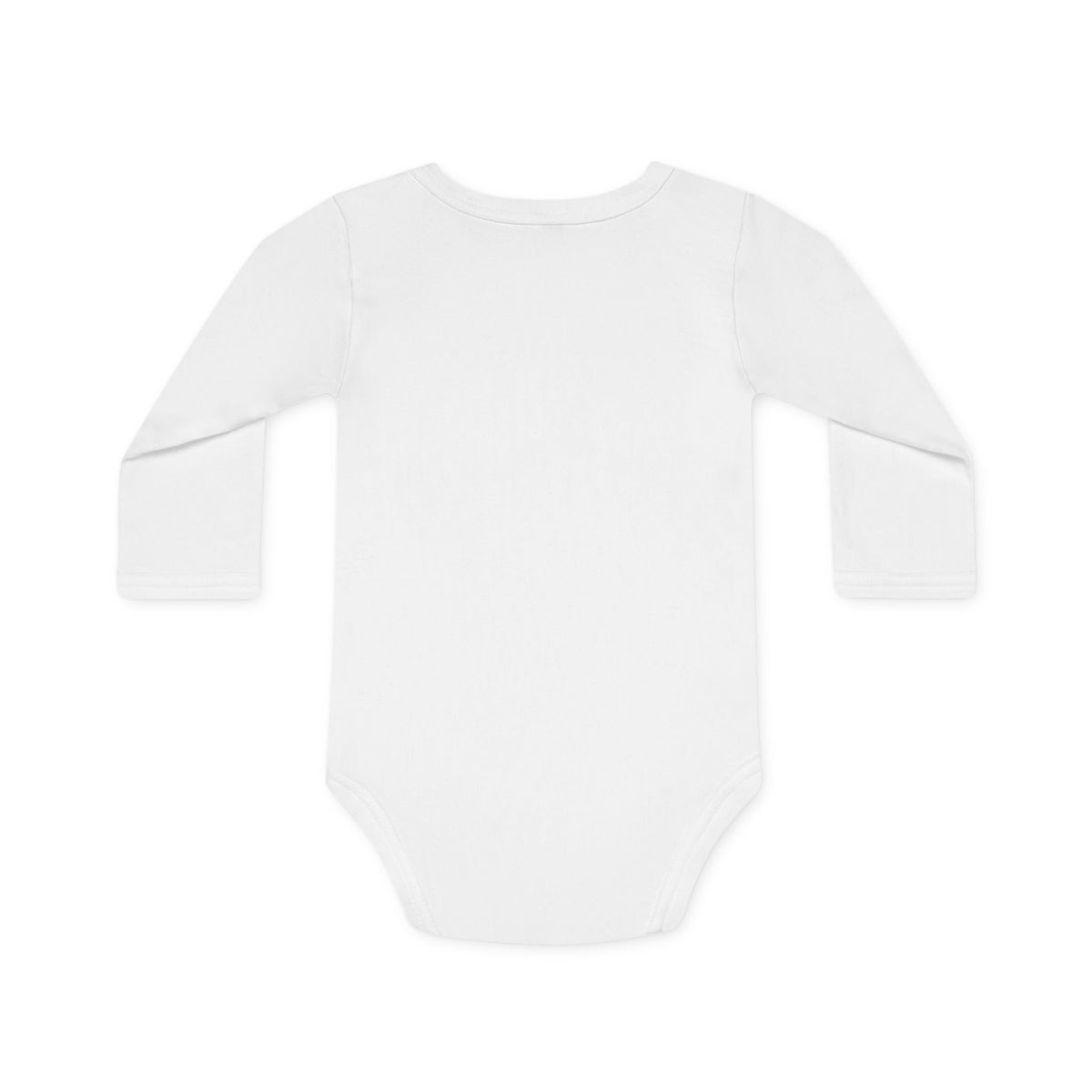 Baby Bodysuit — "Word of the Day: Holy Calm" Cute Swaddled Infant Long-Sleeve Organic Onesie