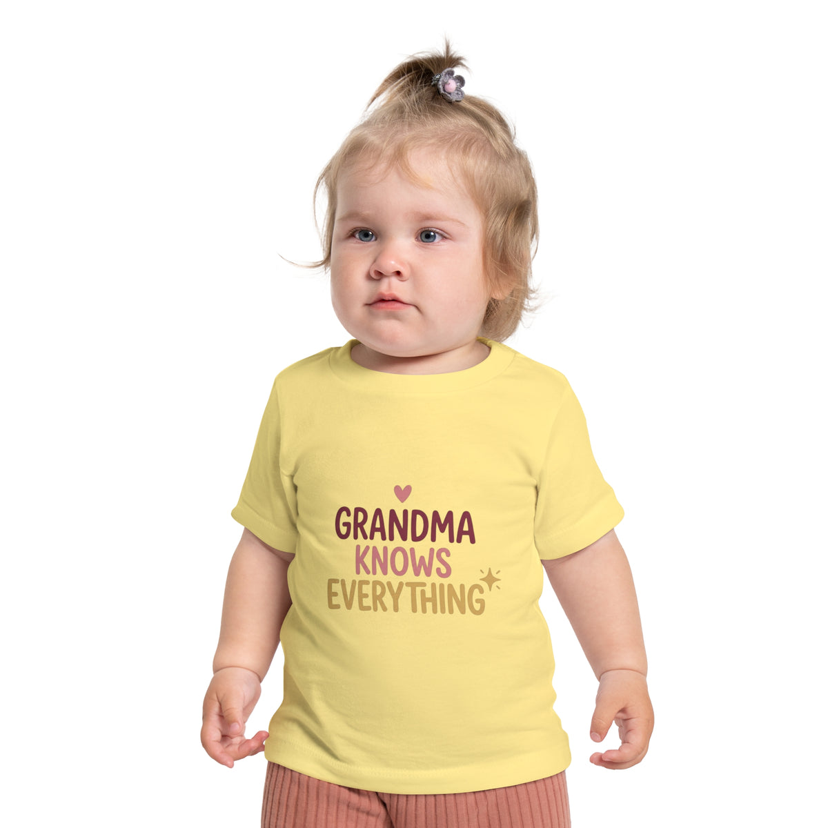 Baby T-Shirt — "Grandma Knows Everything" Cute Infant Tee