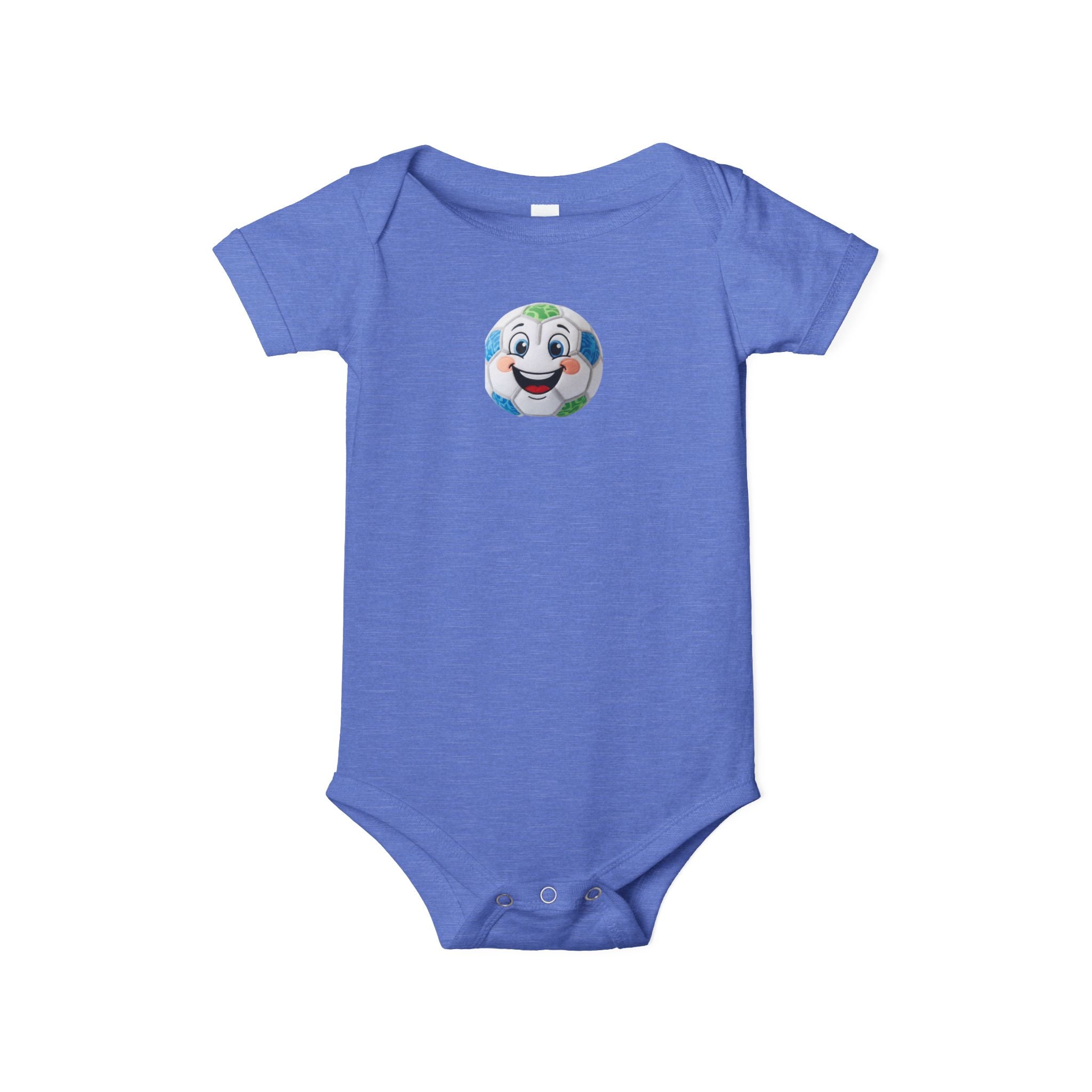 Happy Soccer Ball Baby Onesie — Cute Infant Soccer One-Piece