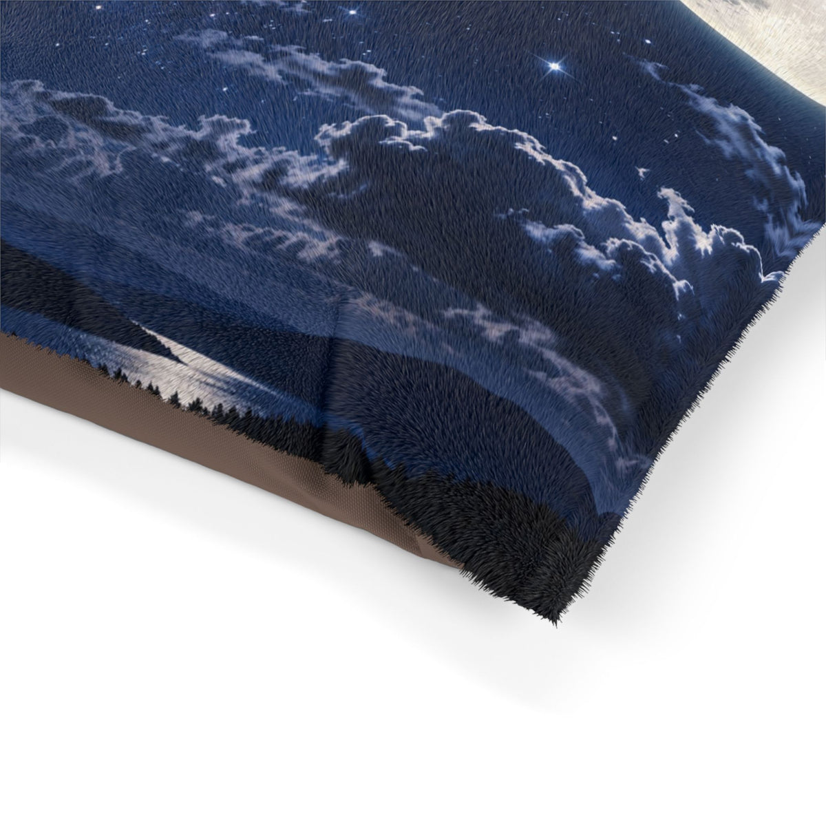 Moonlit Night Pet Bed — Galaxy Starry Sky Dog & Cat Cushion
