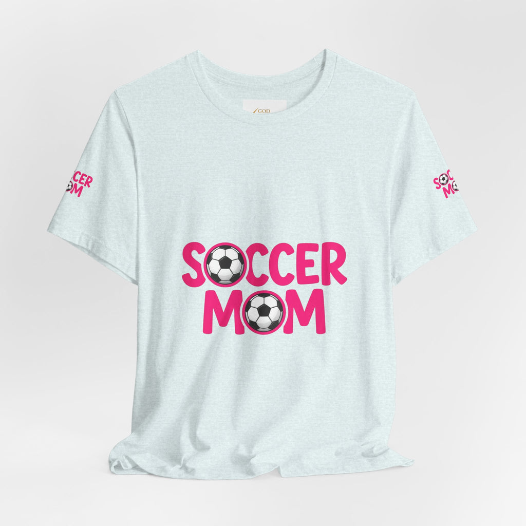 Soccer Mom T-Shirt — Pink Soccer Ball Graphic Tee