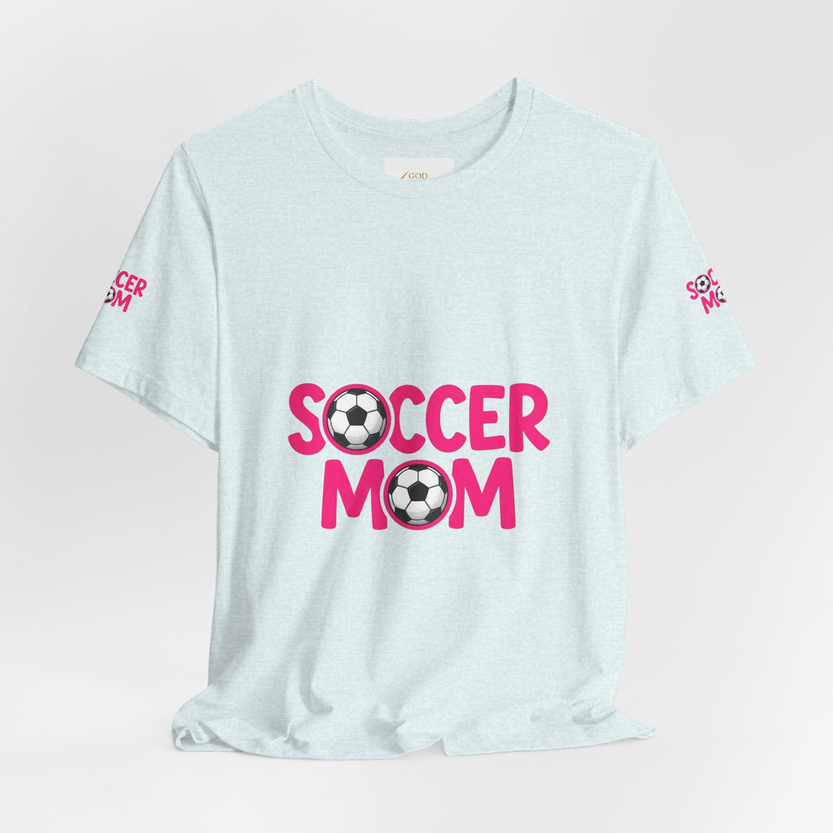 Soccer Mom T-Shirt — Pink Soccer Ball Graphic Tee