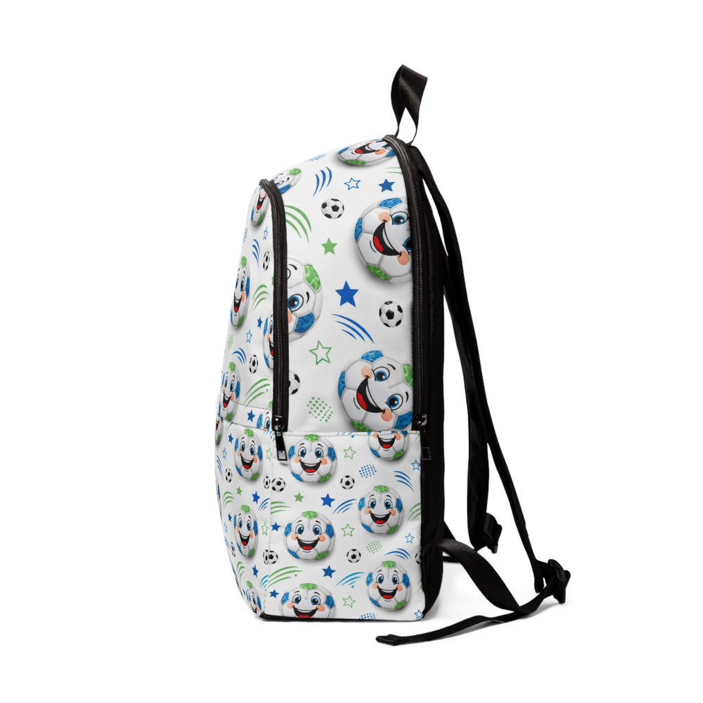 Smiling Game On Soccer Ball Kids Backpack – Soccer Ball Pattern School Backpack