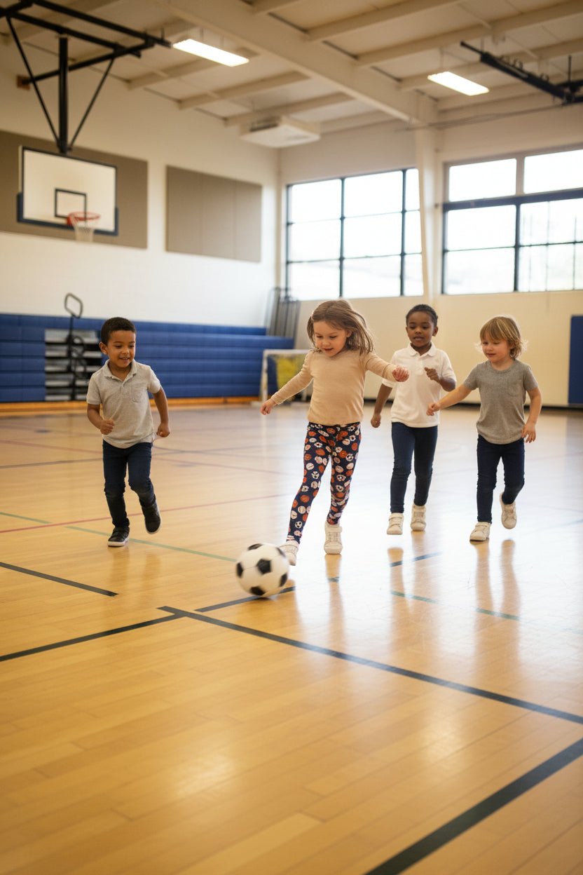 Kids Sports Balls Leggings — All Soccer, Basketball & Baseball Players Invited