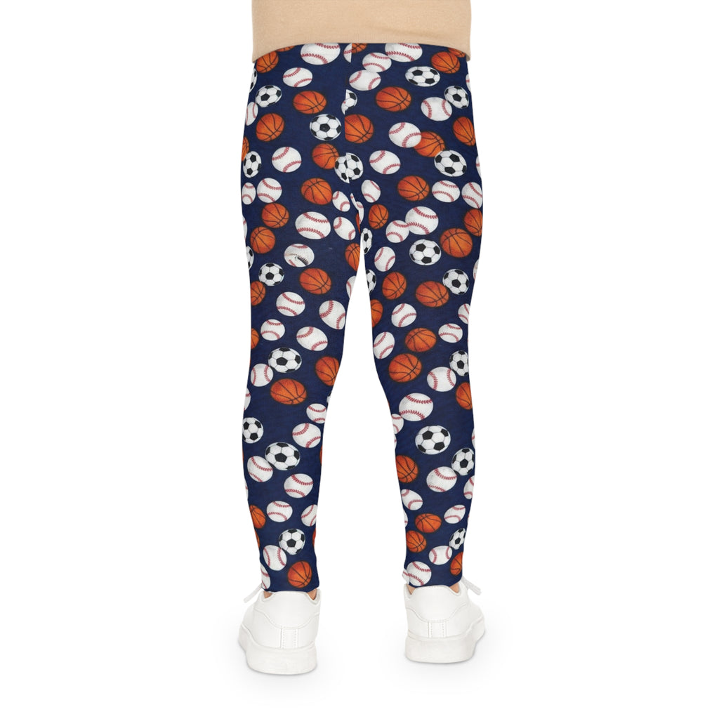 Kids Sports Balls Leggings — All Soccer, Basketball & Baseball Players Invited