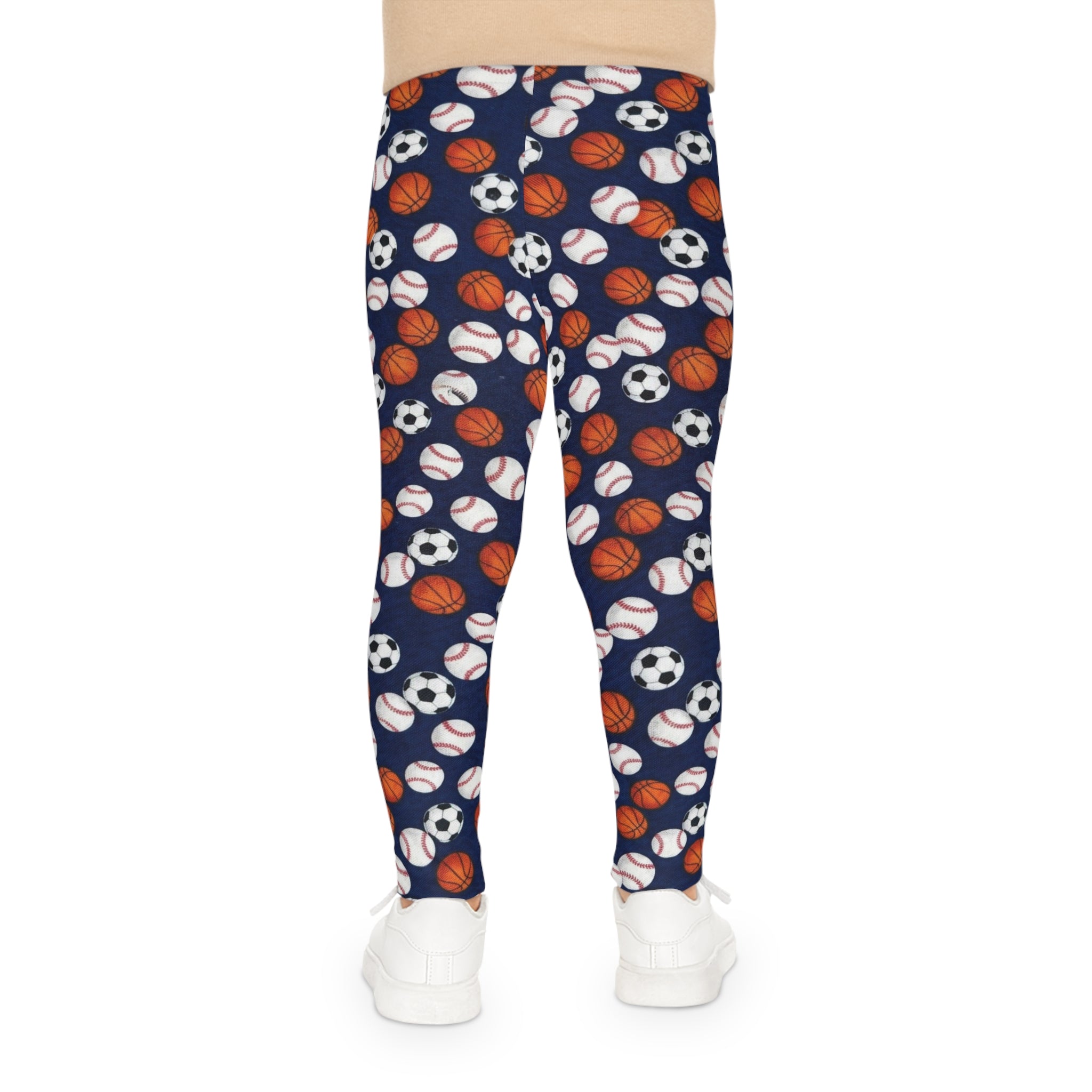 Kids Sports Balls Leggings — All Soccer, Basketball & Baseball Players Invited