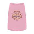 Dog Tank Top - "Treats Are My Love Language" Cute Pet Tee
