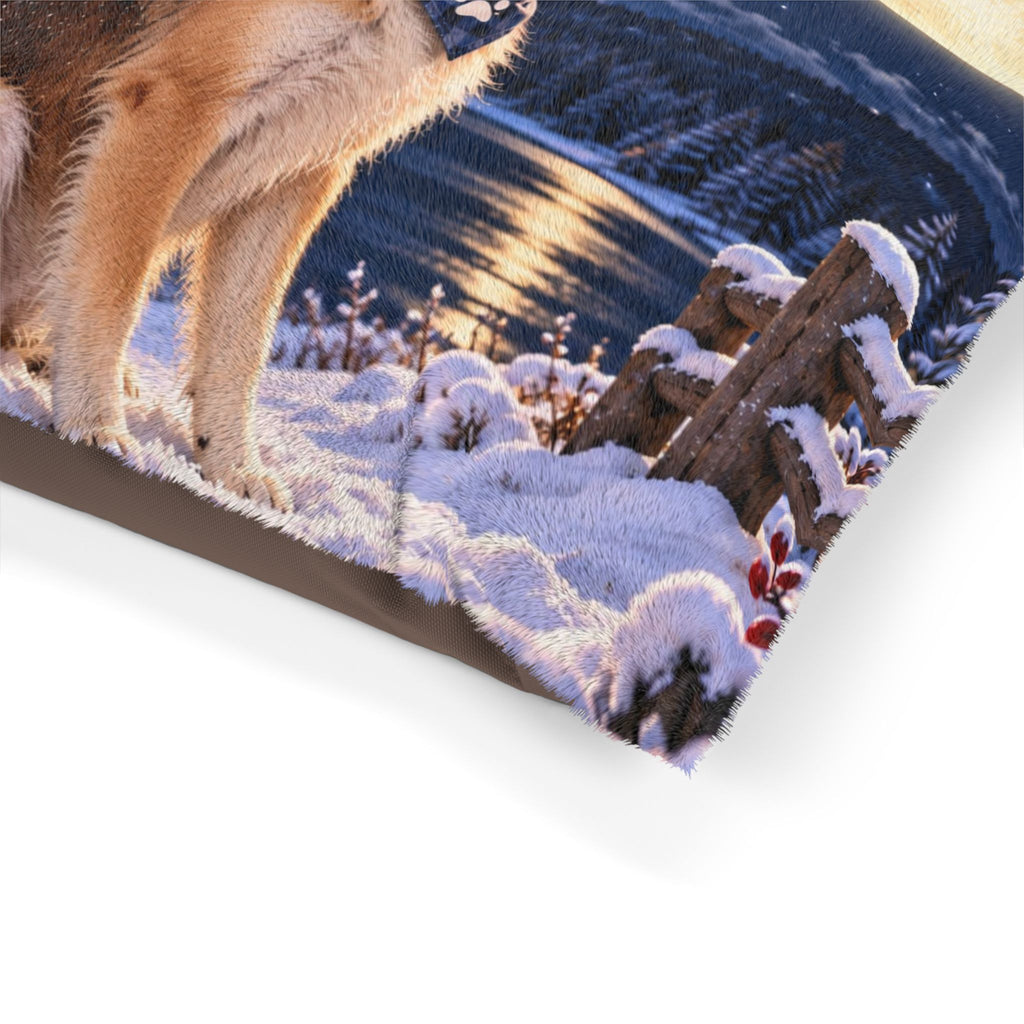 Doggie Napping Pet Bed — "Do Not Disturb" Cozy Winter Dog Bed