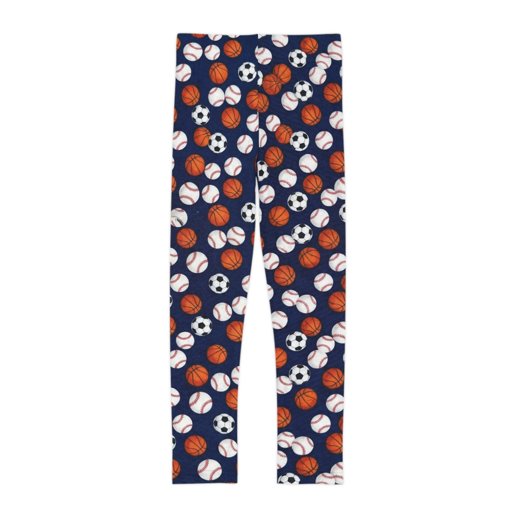 Kids Sports Balls Leggings — All Soccer, Basketball & Baseball Players Invited