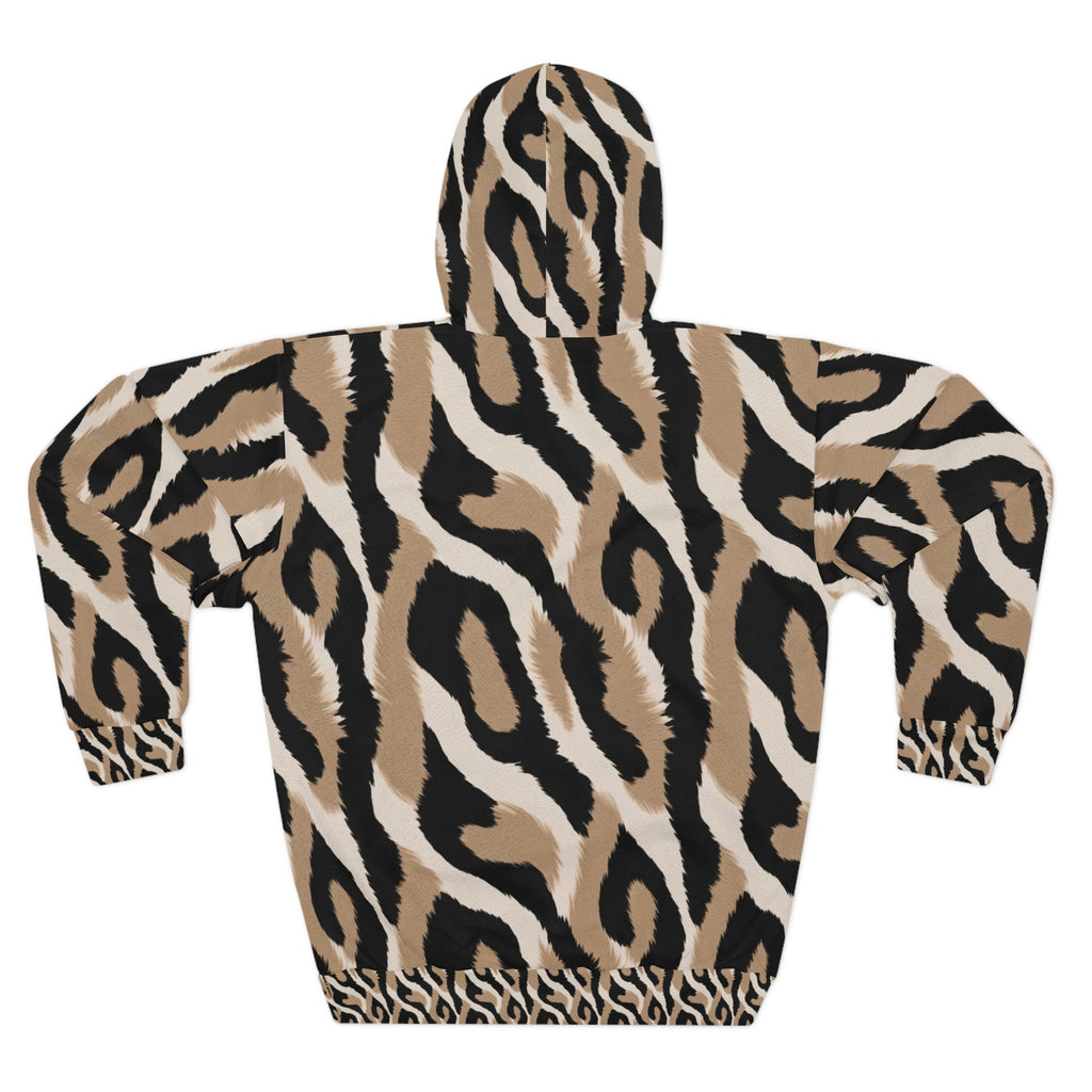 Leopard Print Hoodie – All-Over-Print Cozy Pullover