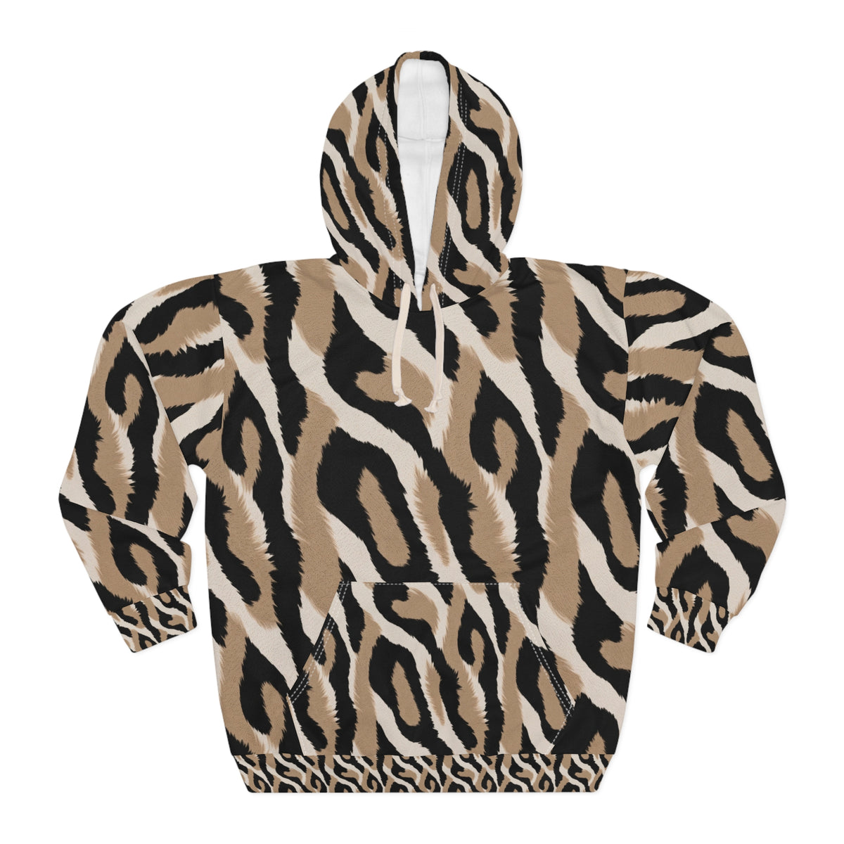 Leopard Print Hoodie – All-Over-Print Cozy Pullover