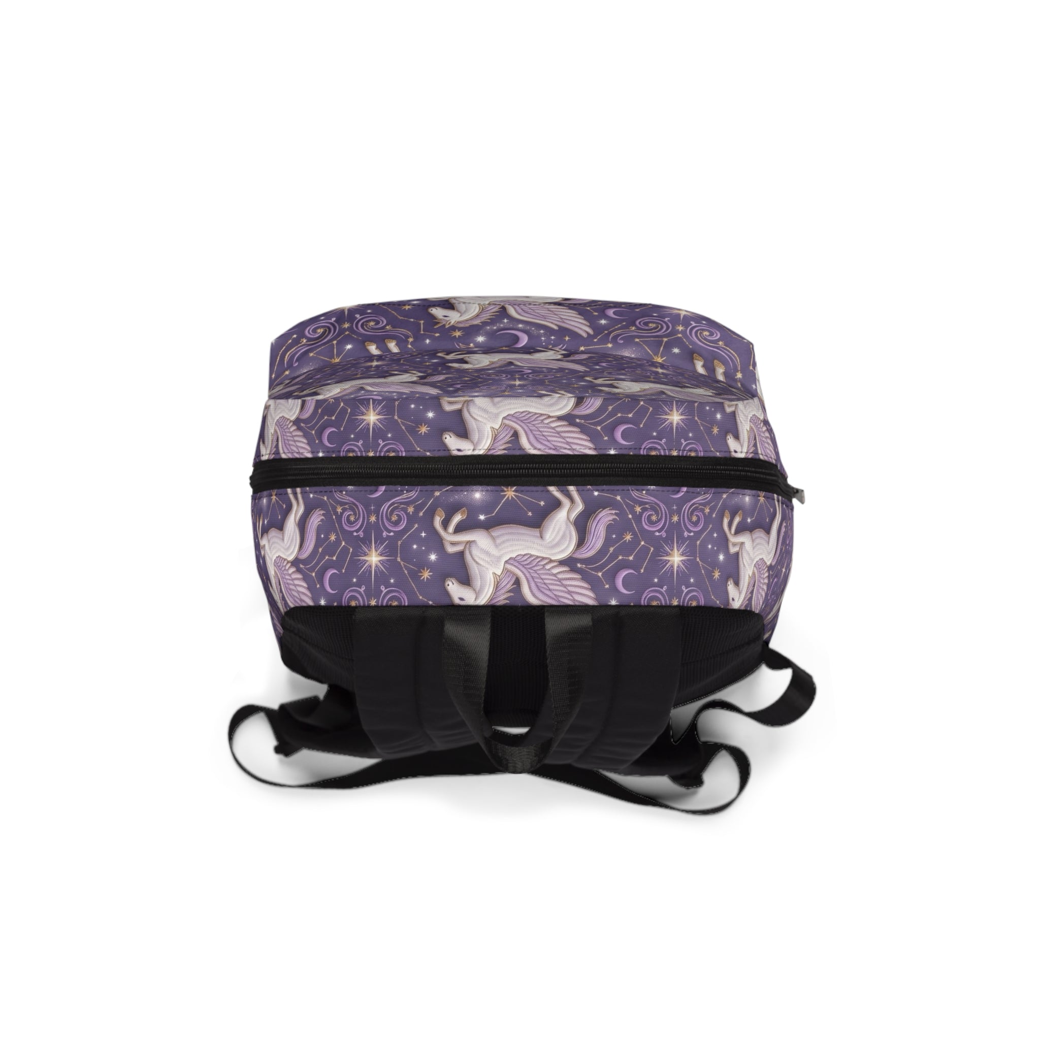Pegasus Pattern Backpack – Purple Magical School Bag