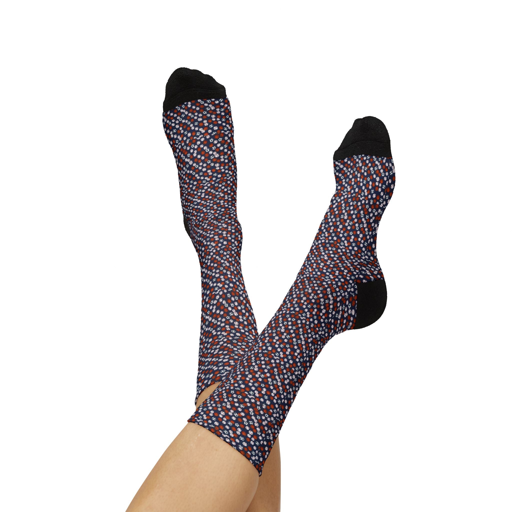 Sports Ball Crew Socks