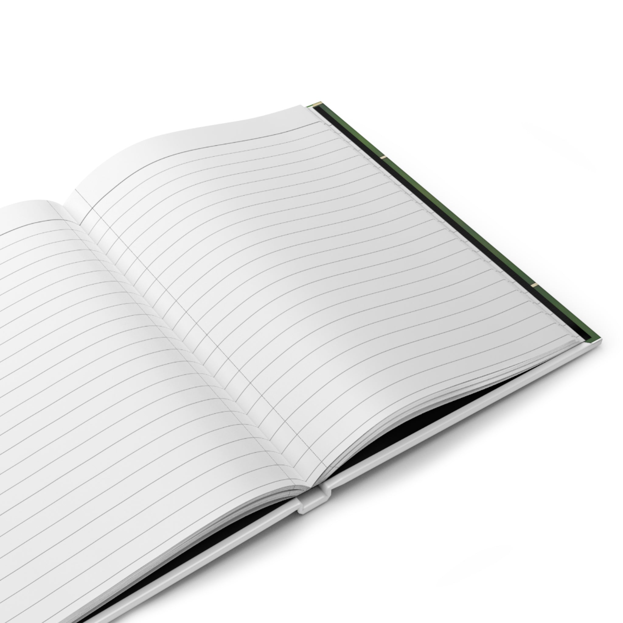 Soccer Pattern Hardcover Journal — Green Football Notebook for Players & Fans