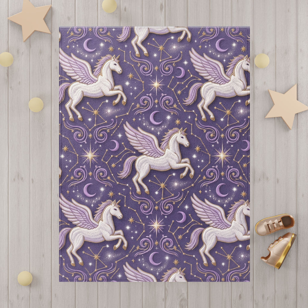 Purple Pegasus Toddler Blanket