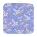Hooded Baby Towel — Pastel Pegasus Moon & Stars Hooded Bath Wrap for Infants