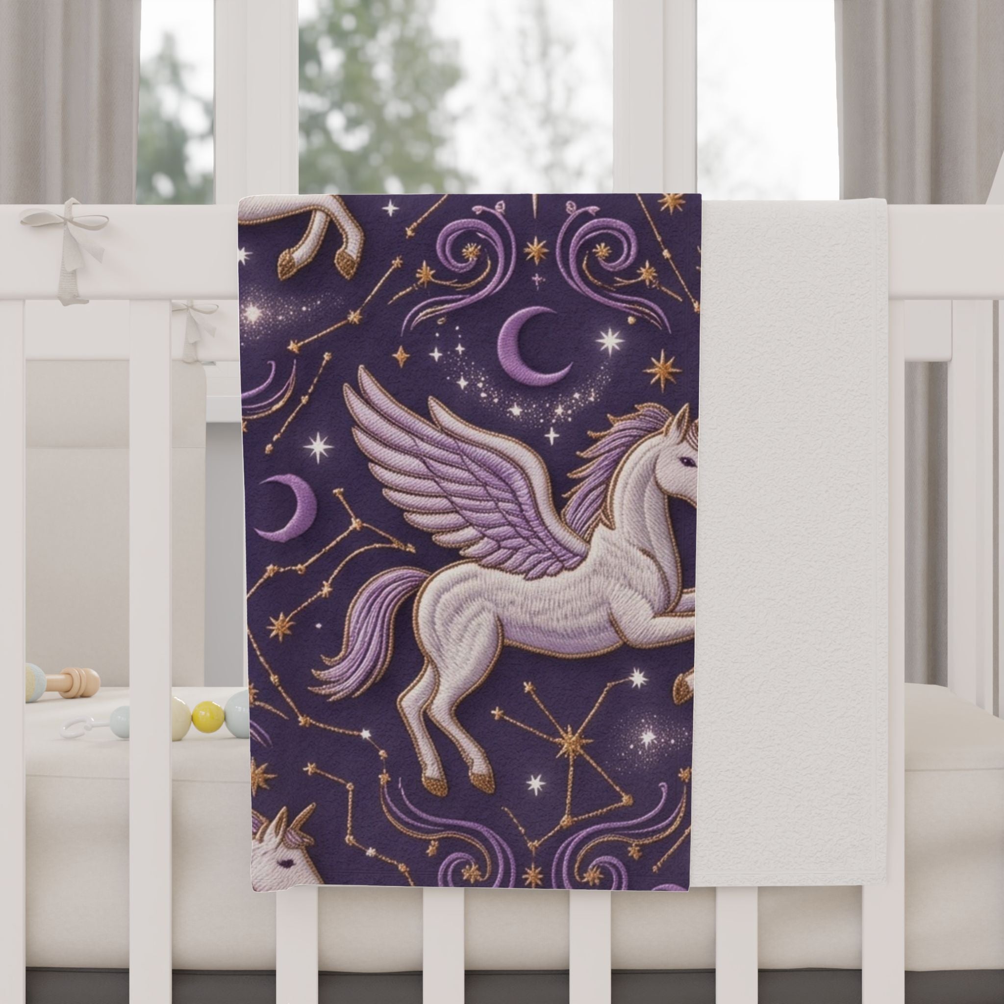 Purple Pegasus Toddler Blanket