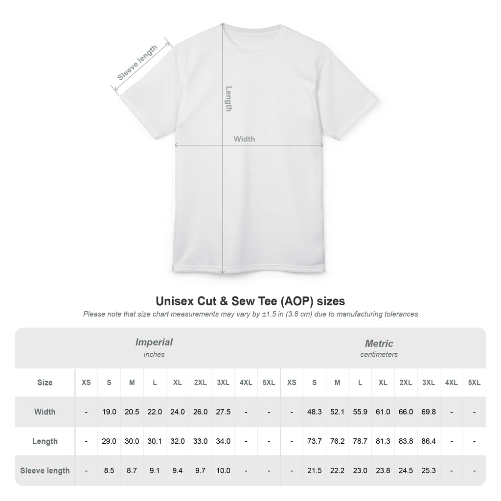 Soccer Pattern All-Over Print Tee — Futbol Goal, Pass & Save Design