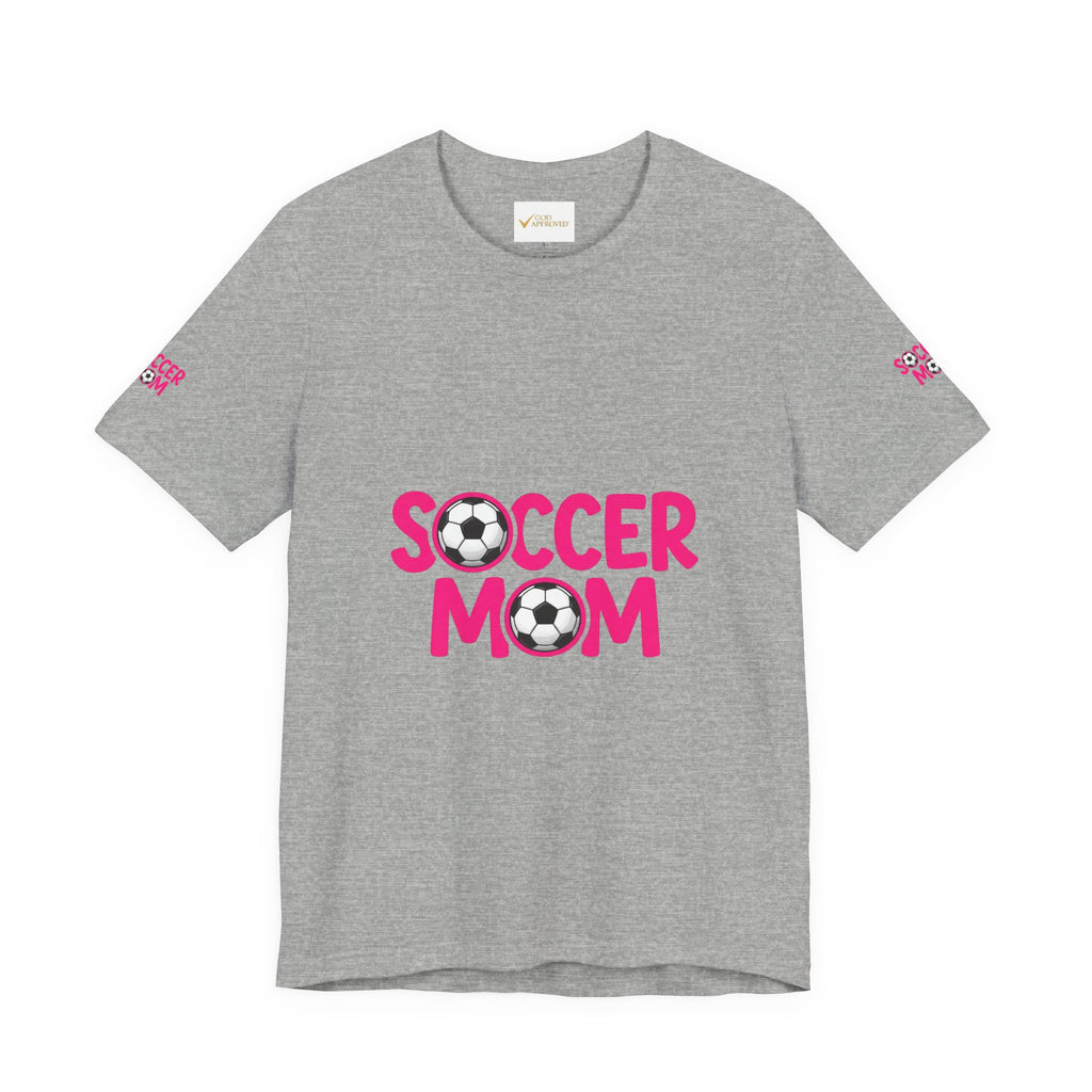 Soccer Mom T-Shirt — Pink Soccer Ball Graphic Tee