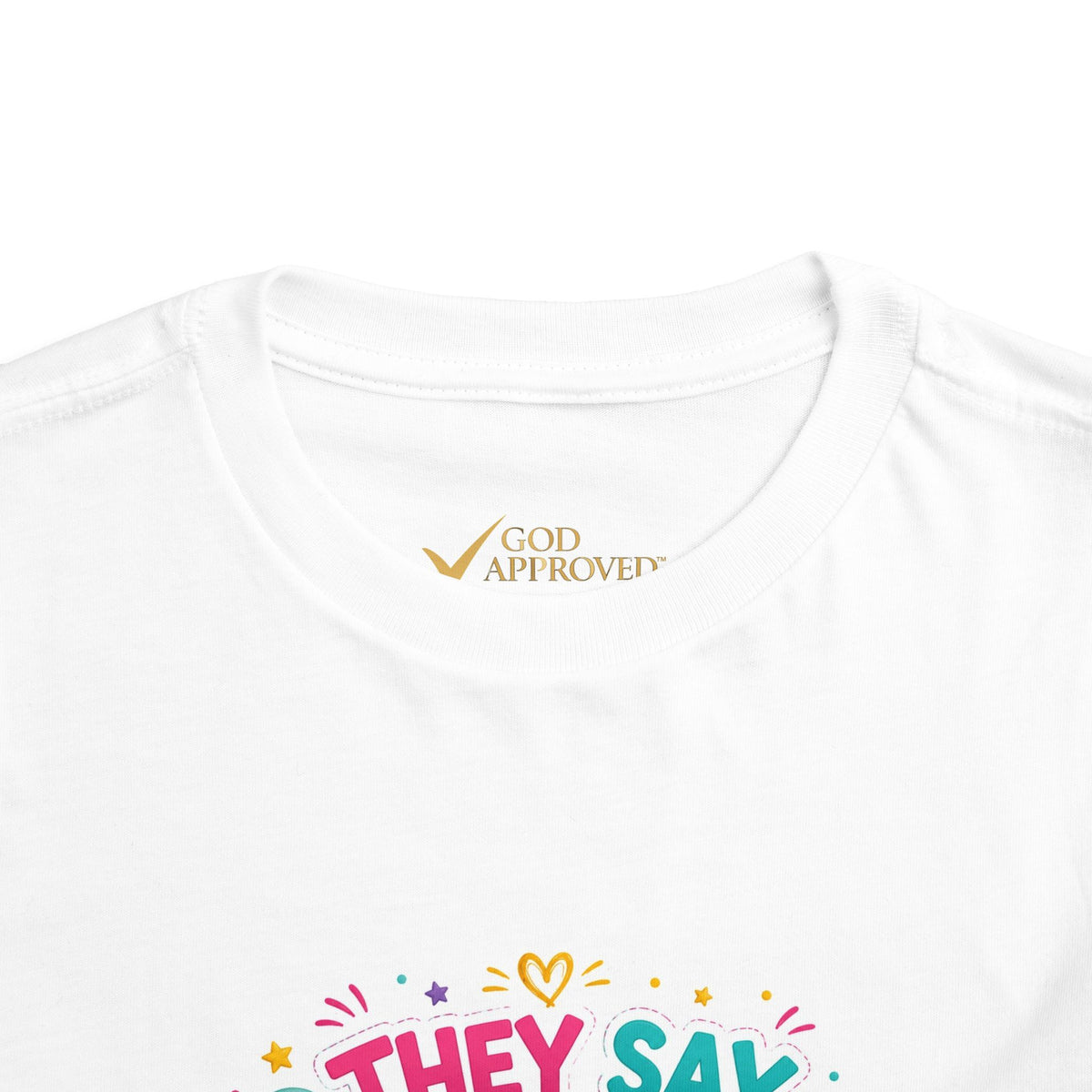 Toddler Birthday Tee - "They Say It's My Birthday" Colorful Cake & Balloons