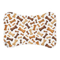 Dog Bone Pattern Pet Feeding Mat – Non-Slip Bow-Wow Placemat for Food & Water