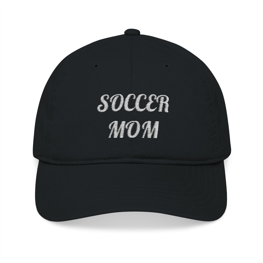 Soccer Mom Embroidered Baseball Cap — Organic Cotton, Mom Gift