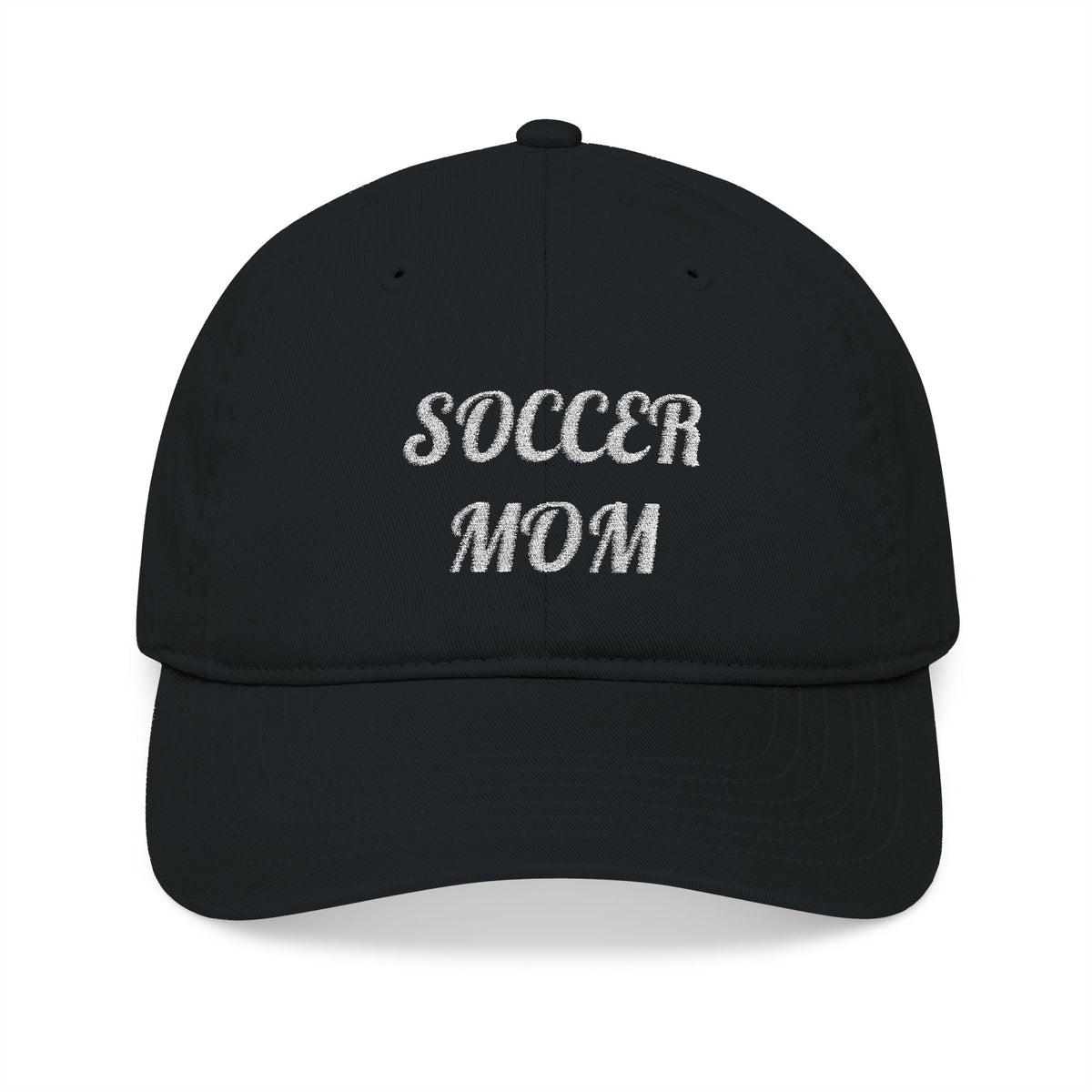 Soccer Mom Embroidered Baseball Cap — Organic Cotton, Mom Gift