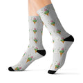 Ice Cream Cone Sublimation Socks — Fun Dessert Pattern Crew Socks
