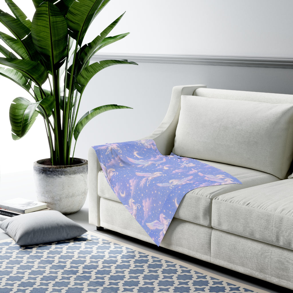 Pegasus Dream Baby Swaddle Blanket — Soft Pegasus Night Sky Infant Wrap