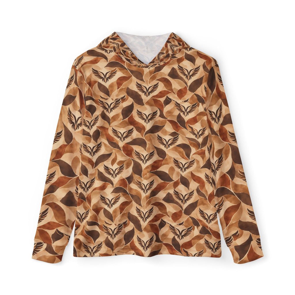 Autumn Pattern Hoodie — All-Over Print Warmup Hoodie