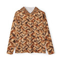 Autumn Pattern Hoodie — All-Over Print Warmup Hoodie