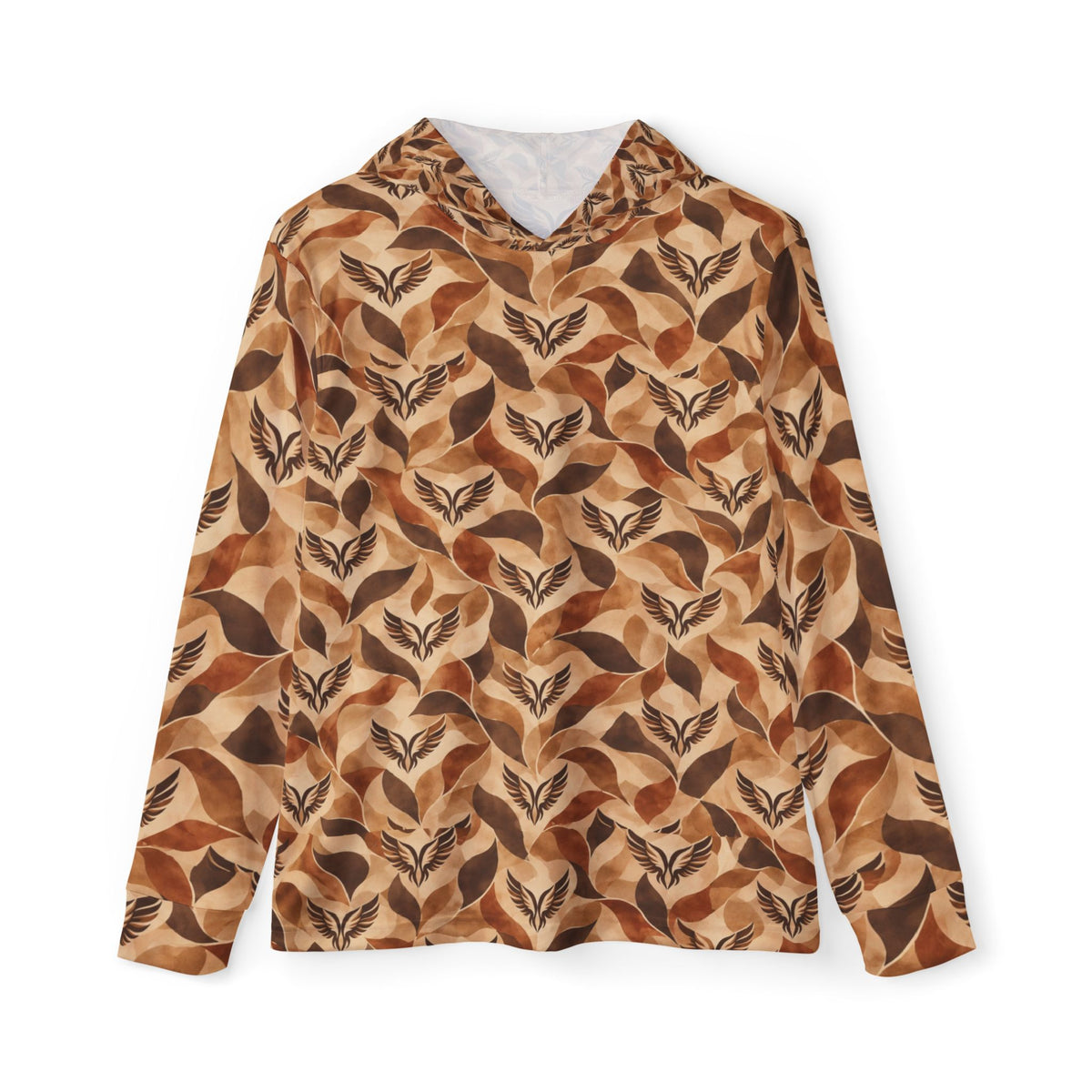 Autumn Pattern Hoodie — All-Over Print Warmup Hoodie