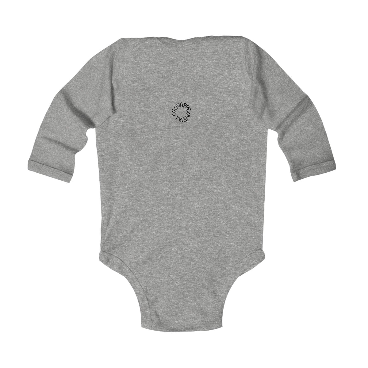 Infant Bodysuit - "Merry Christmas" Holiday Baby Onesie with Snowflake & Holly Design