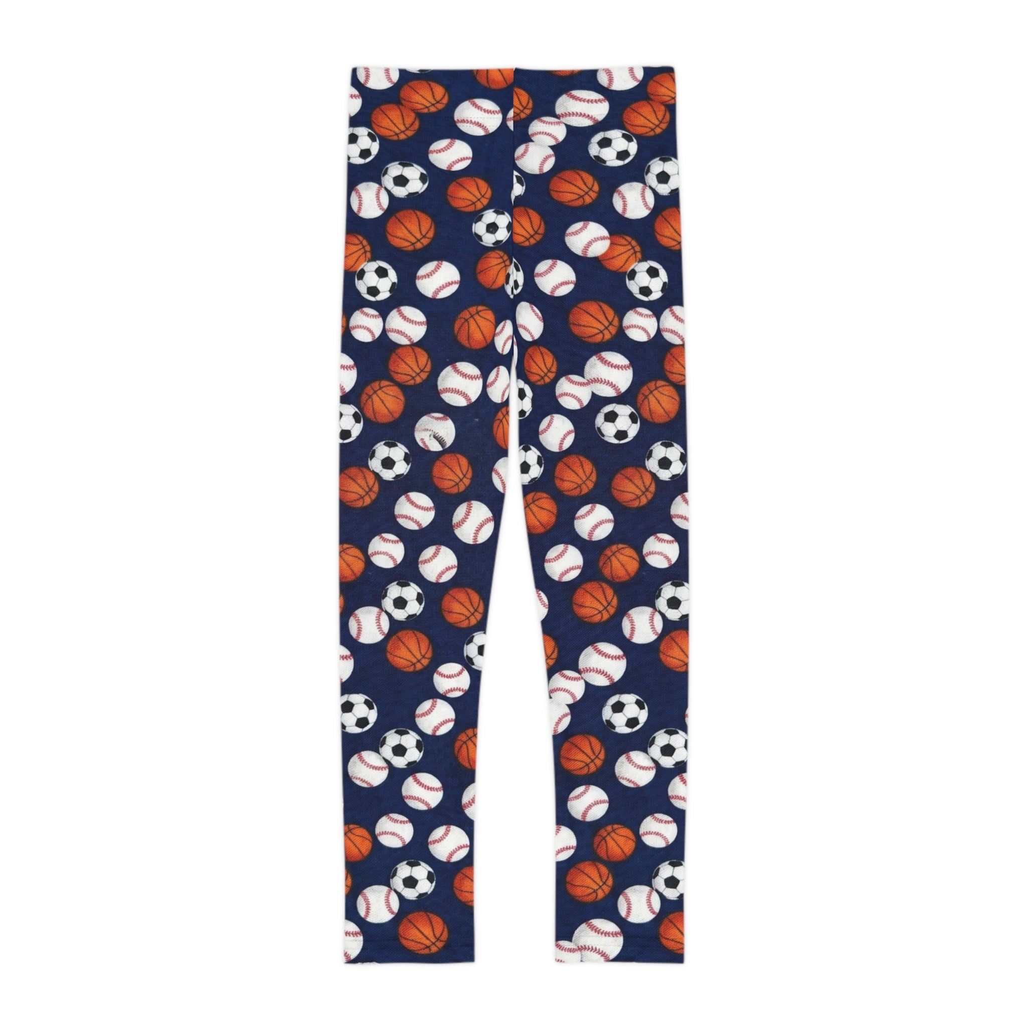 Kids Sports Balls Leggings — All Soccer, Basketball & Baseball Players Invited
