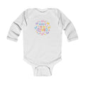 Made To Be Loved Infant Bodysuit — Cute Pastel Hearts & Footprints Baby Onesie