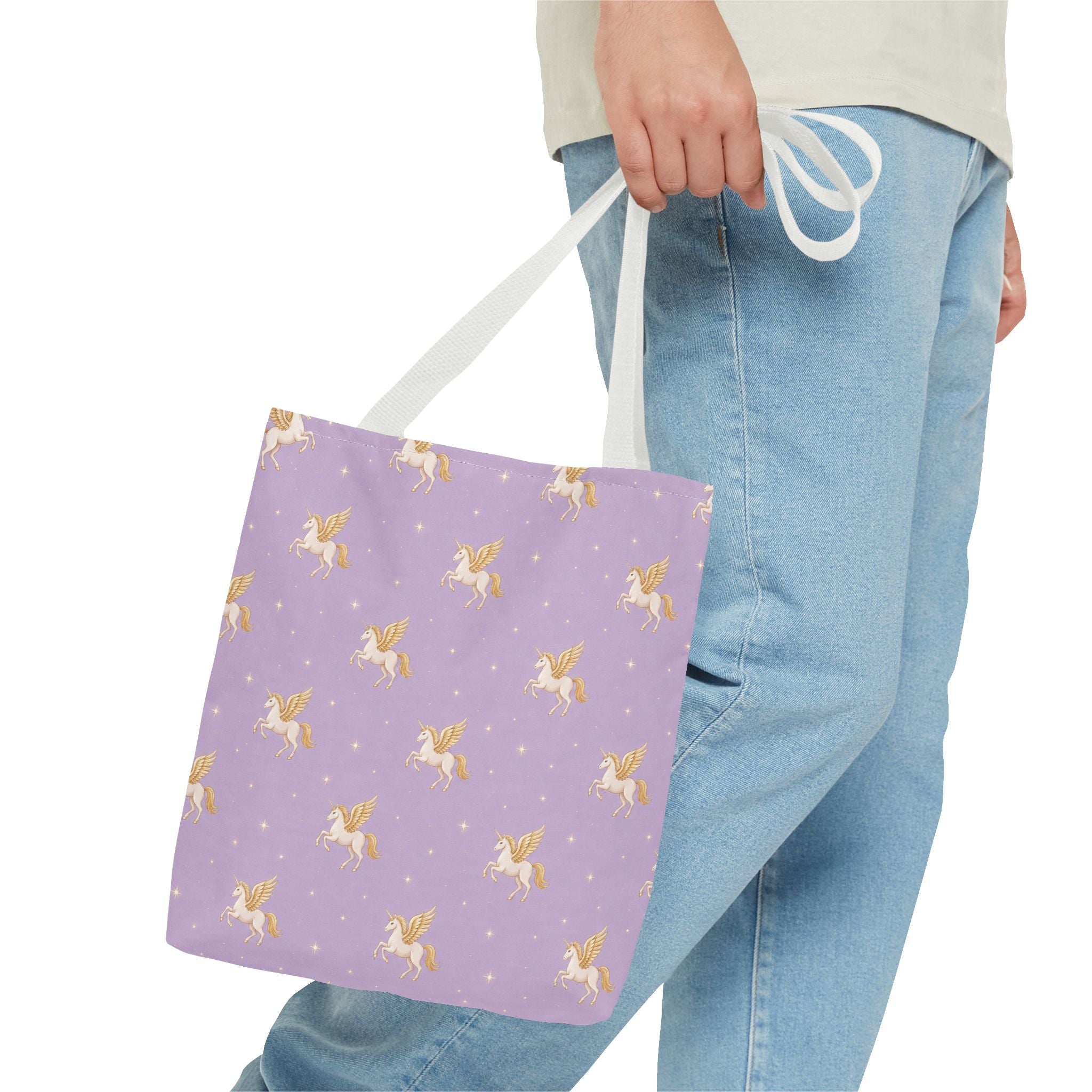 Lavender Unicorn Tote Bag