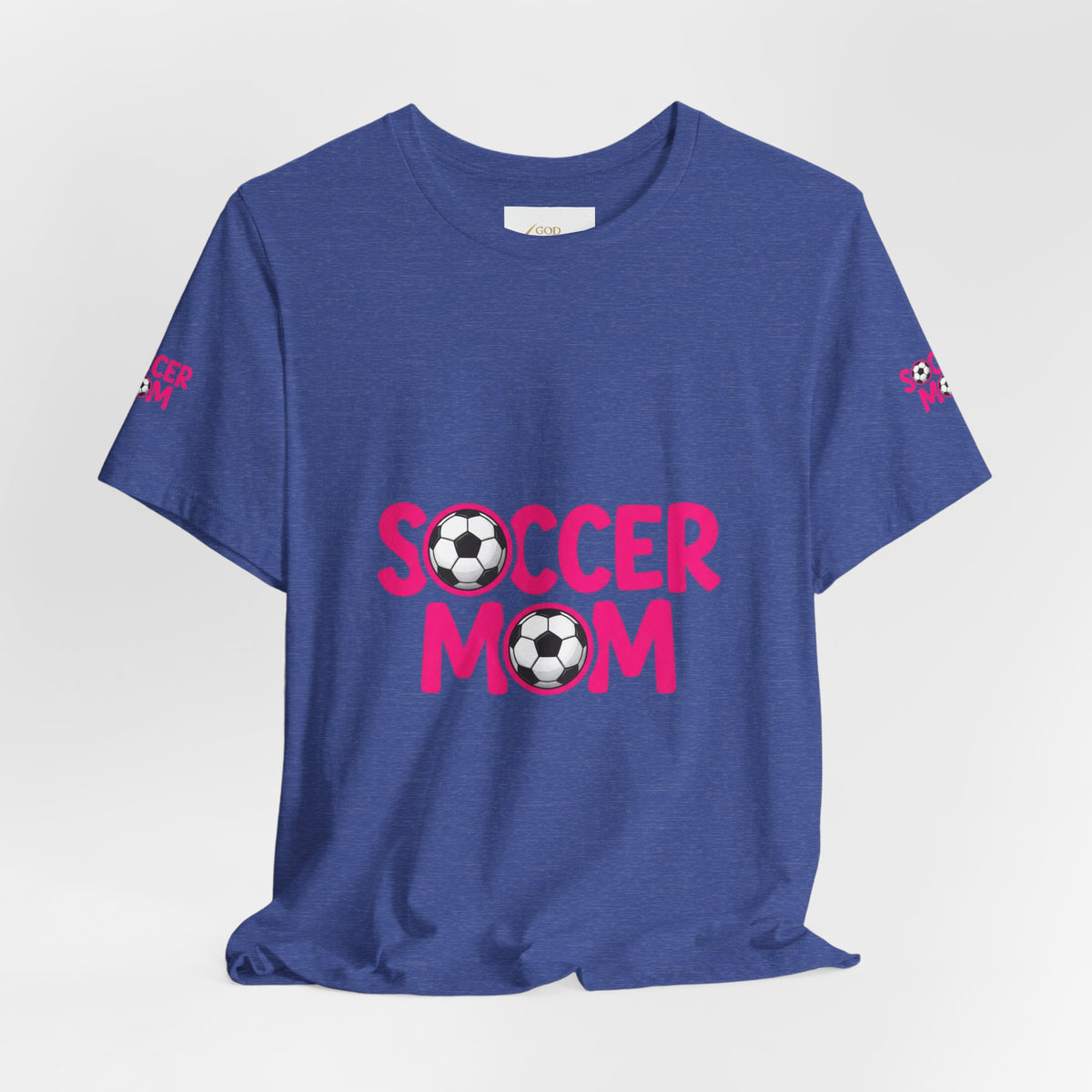 Soccer Mom T-Shirt — Pink Soccer Ball Graphic Tee