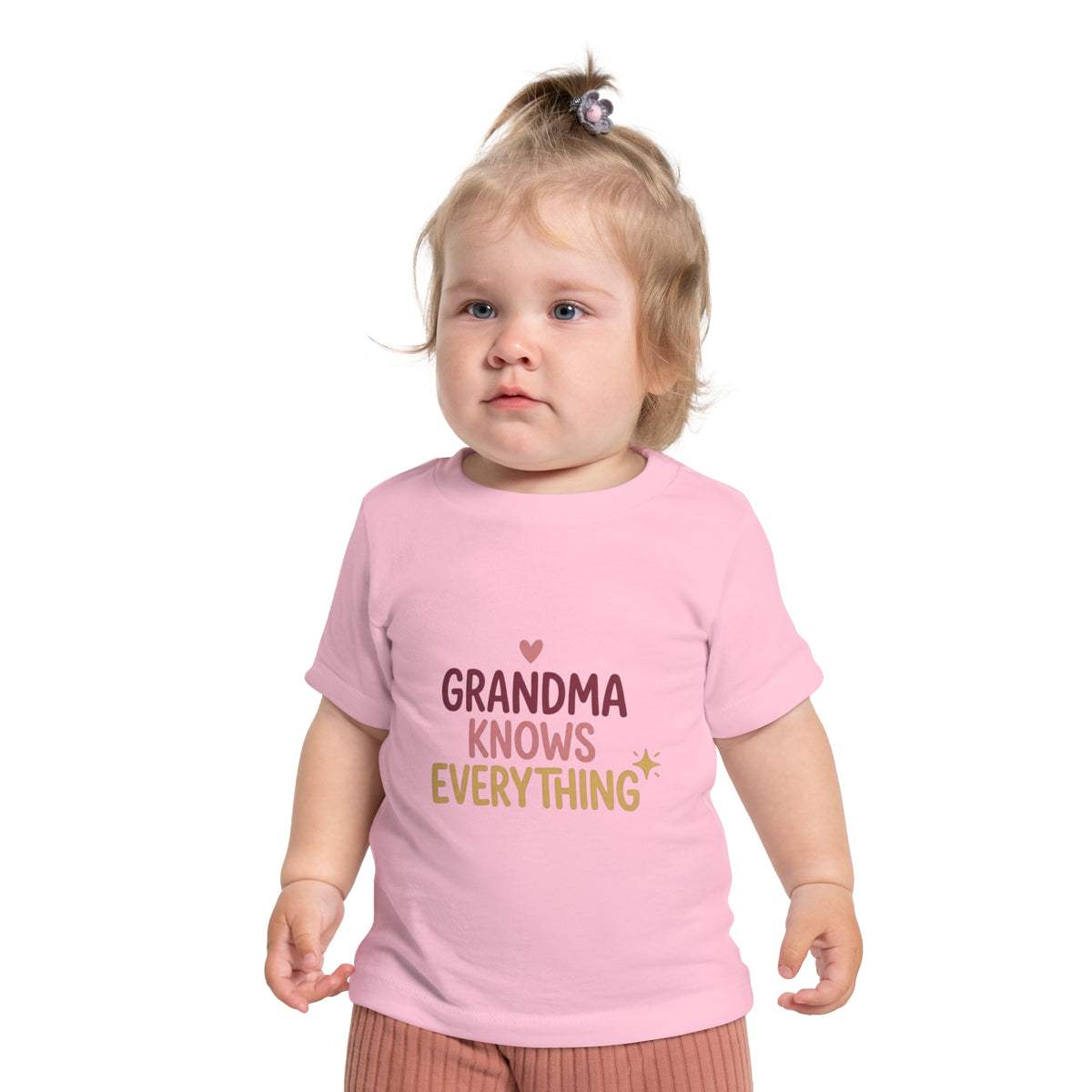 Baby T-Shirt — "Grandma Knows Everything" Cute Infant Tee