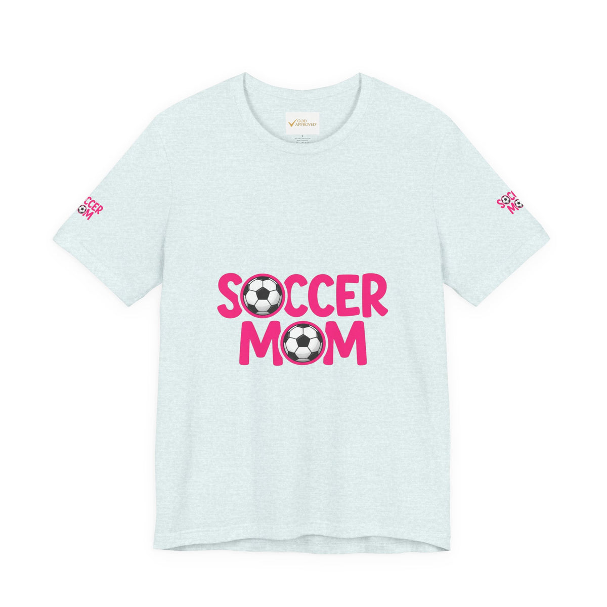 Soccer Mom T-Shirt — Pink Soccer Ball Graphic Tee