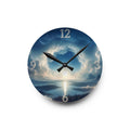 Acrylic Wall Clock - Serene Sunrise Landscape Wall Clock