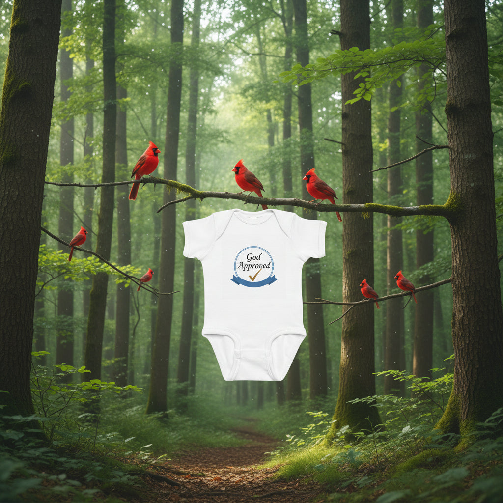 The Victor Blue Ribbon Baby Onesie