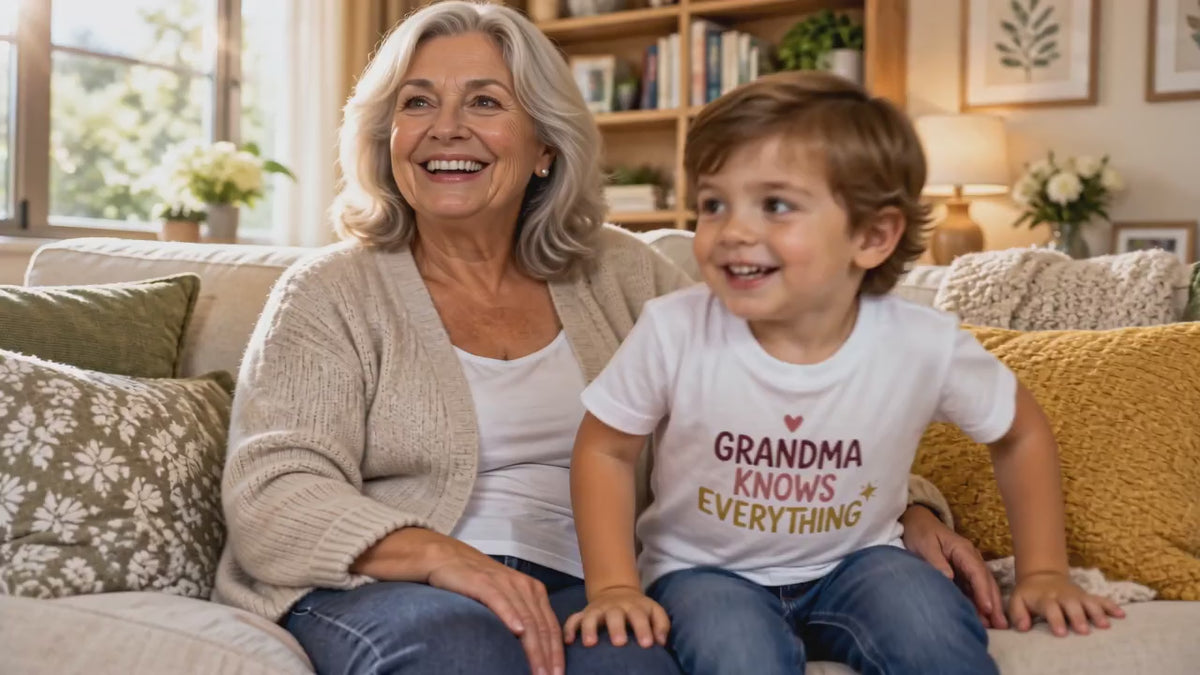 Baby T-Shirt — "Grandma Knows Everything"