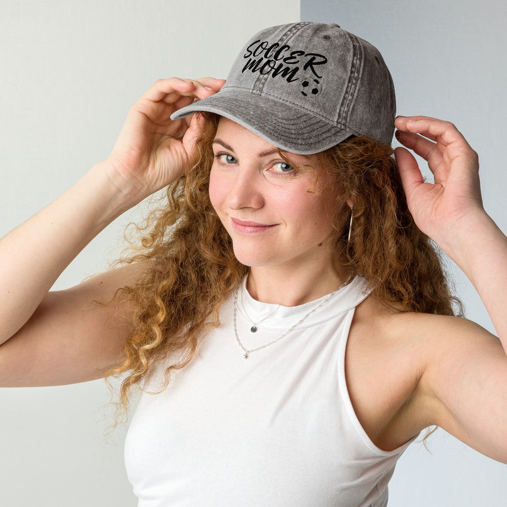Vintage Cotton Twill Soccer Mom Cap